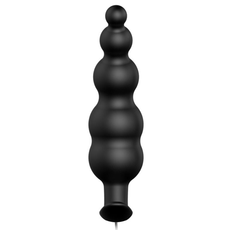 PRETTY LOVE - PLUG ANAL EM SILICONE ESTIMULAÇÃO EXTRA COM 12 MODOS DE VIBRAÇÃO E CONTROLO REMOTO PRETO - Sex Shop Sexy