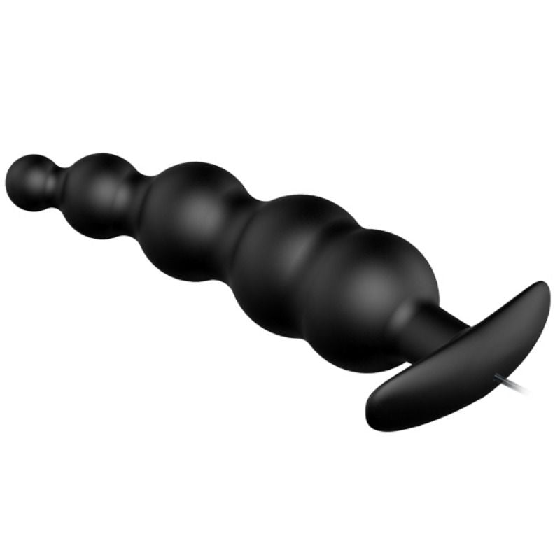 PRETTY LOVE - PLUG ANAL EM SILICONE ESTIMULAÇÃO EXTRA COM 12 MODOS DE VIBRAÇÃO E CONTROLO REMOTO PRETO - Sex Shop Sexy