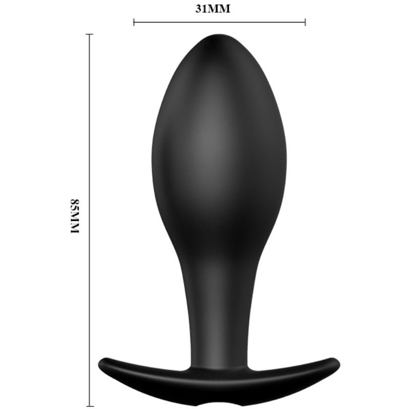 PRETTY LOVE - PLUG ANAL EM FORMA DE ÂNCORA SILICONE COM 12 MODOS DE VIBRAÇÃO PRETO - Sex Shop Sexy