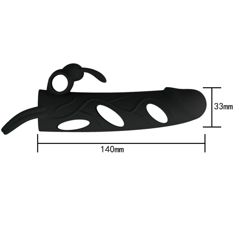 PRETTY LOVE - CAPA DE SILICONE COM VIBRAÇÃO 14 CM 1.0 - Sex Shop Sexy