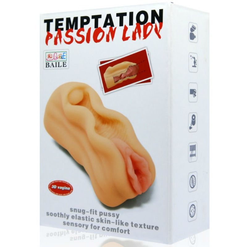 BAILE - MINI MASTURBADOR MASCULINO DESIGN LÁBIOS VAGINA - Sex Shop Sexy
