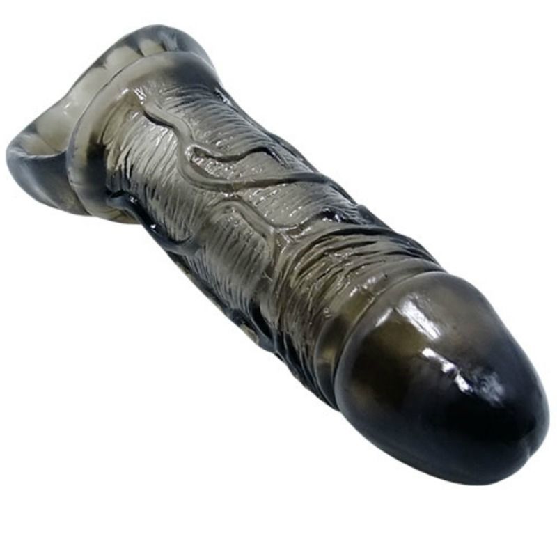 BAILE - CAPA EXTENSORA PARA PÊNIS COM STRAP PARA TESTÍCULOS 11.5 CM - Sex Shop Sexy