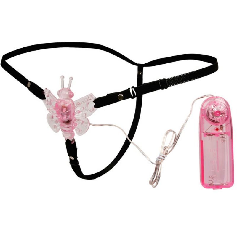 BAILE - ARNÊS COM BORBOLETA VIBRADORA MULTIVELOCIDADE - Sex Shop Sexy