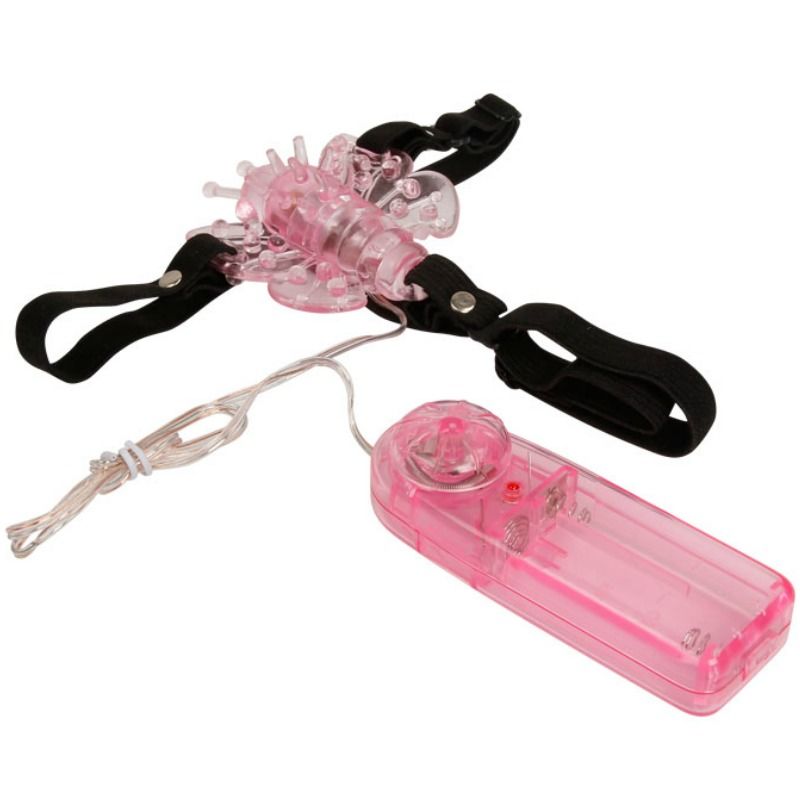 BAILE - ARNÊS COM BORBOLETA VIBRADORA MULTIVELOCIDADE - Sex Shop Sexy