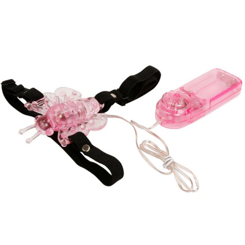 BAILE - ARNÊS COM BORBOLETA VIBRADORA MULTIVELOCIDADE - Sex Shop Sexy
