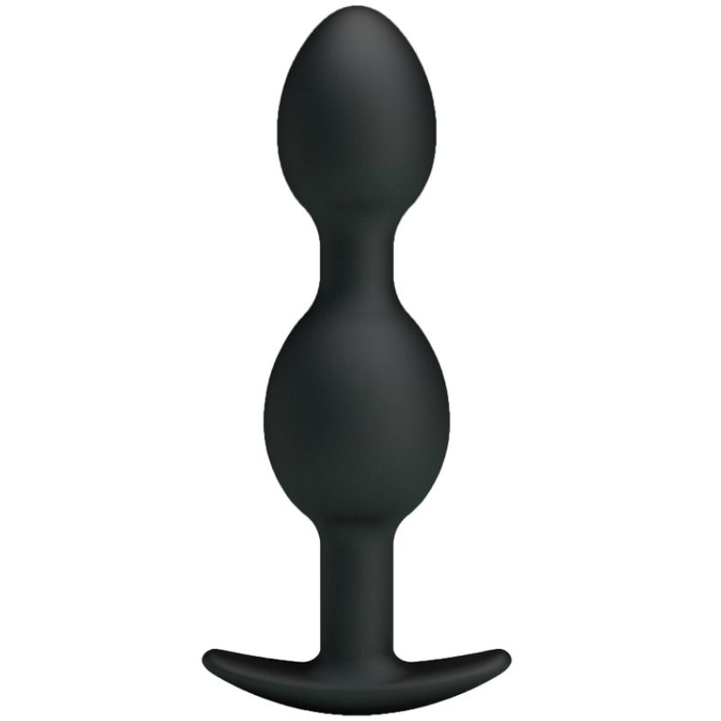 PRETTY LOVE - BOLAS ANAIS SILICONE 12.5 CM PRETO
