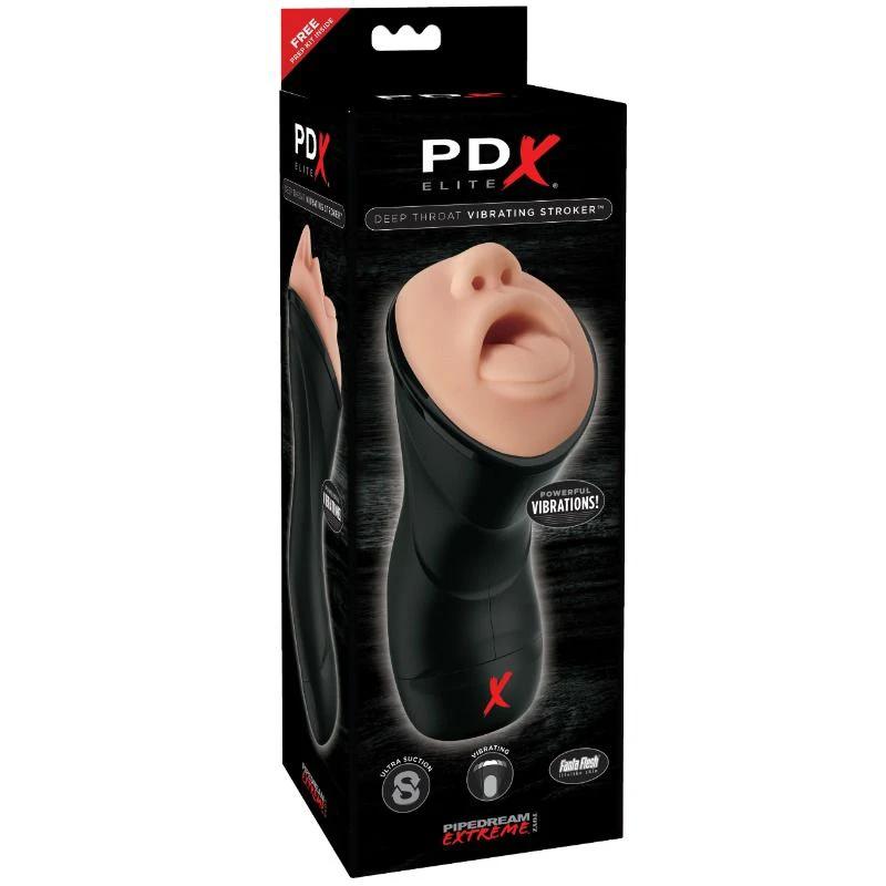 STROKER REALÍSTICO GARGANTA PROFUNDA COM VIBRAÇÃO - Sex Shop Sexy