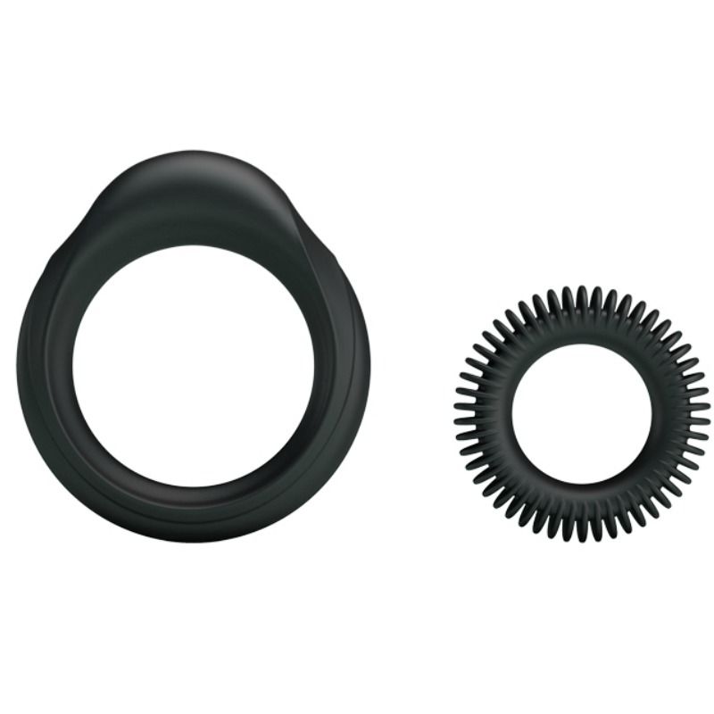 BAILE - KIT 2 ANÉIS DE SILICONE RING MANHOOD - Sex Shop Sexy