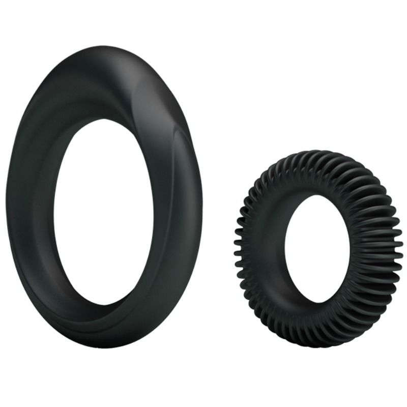 BAILE - KIT 2 ANÉIS DE SILICONE RING MANHOOD - Sex Shop Sexy