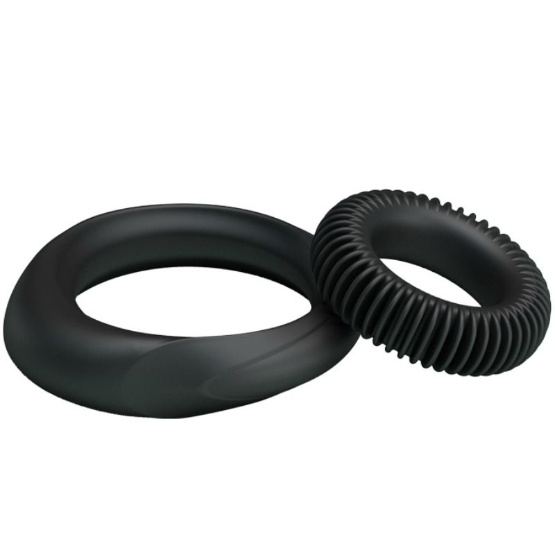 BAILE - KIT 2 ANÉIS DE SILICONE RING MANHOOD - Sex Shop Sexy