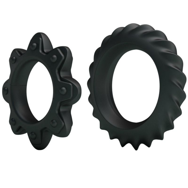 BAILE - KIT 2 ANÉIS DE SILICONE RING FLOWERING - Sex Shop Sexy