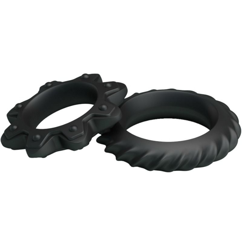 BAILE - KIT 2 ANÉIS DE SILICONE RING FLOWERING - Sex Shop Sexy