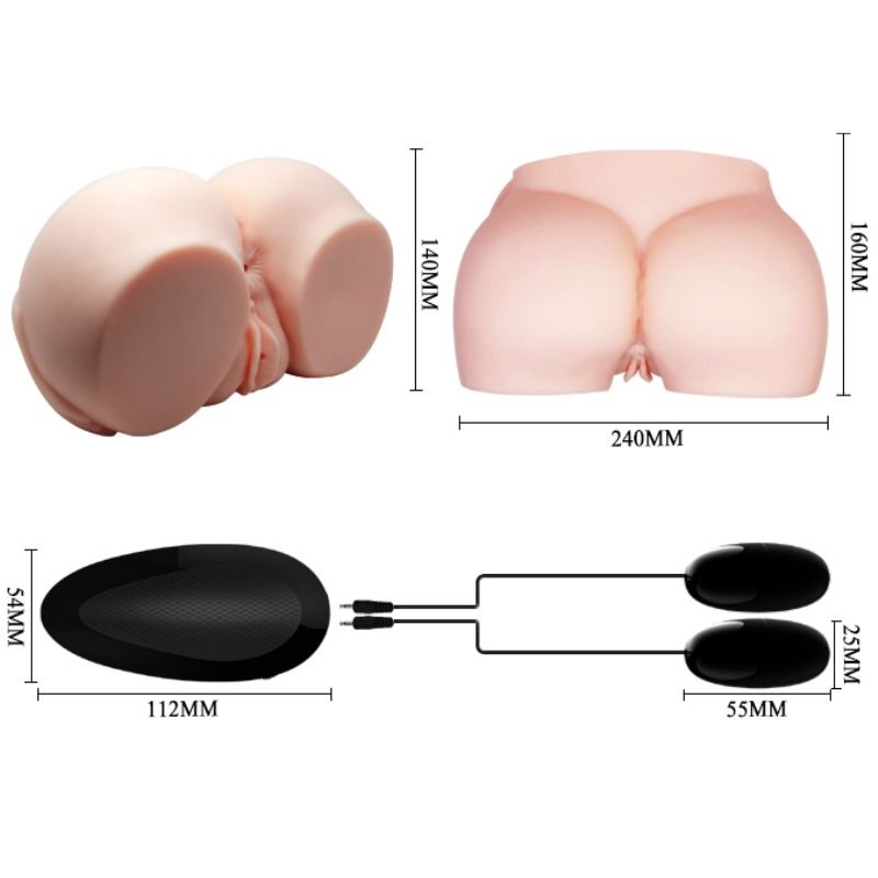 CRAZY BULL - VAGINA E ÂNUS REALISTAS COM VIBRAÇÃO - Sex Shop Sexy
