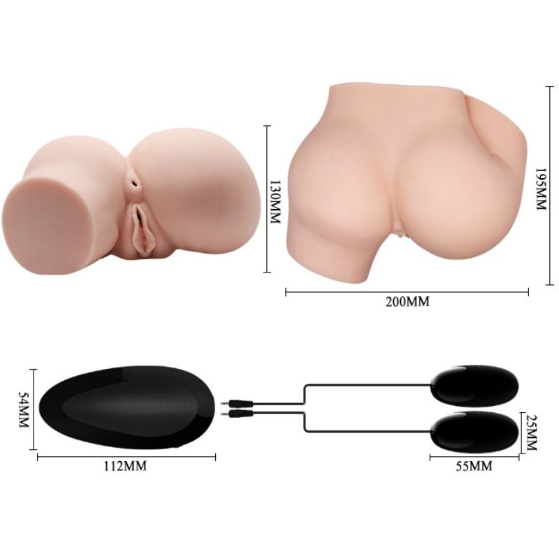 CRAZY BULL - TRASERO COM VAGINA E ÂNUS REALISTAS E VIBRAÇÃO - Sex Shop Sexy