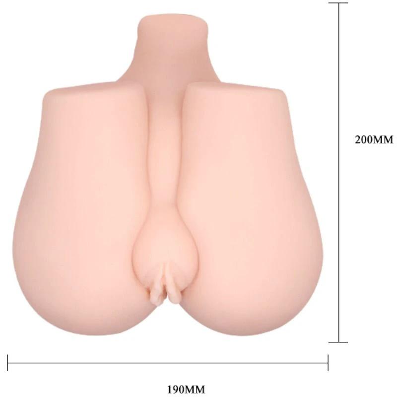 VÁGINA E ÂNUS REALÍSTICOS COM VIBRAÇÃO POSIÇÃO 3 - Sex Shop Sexy