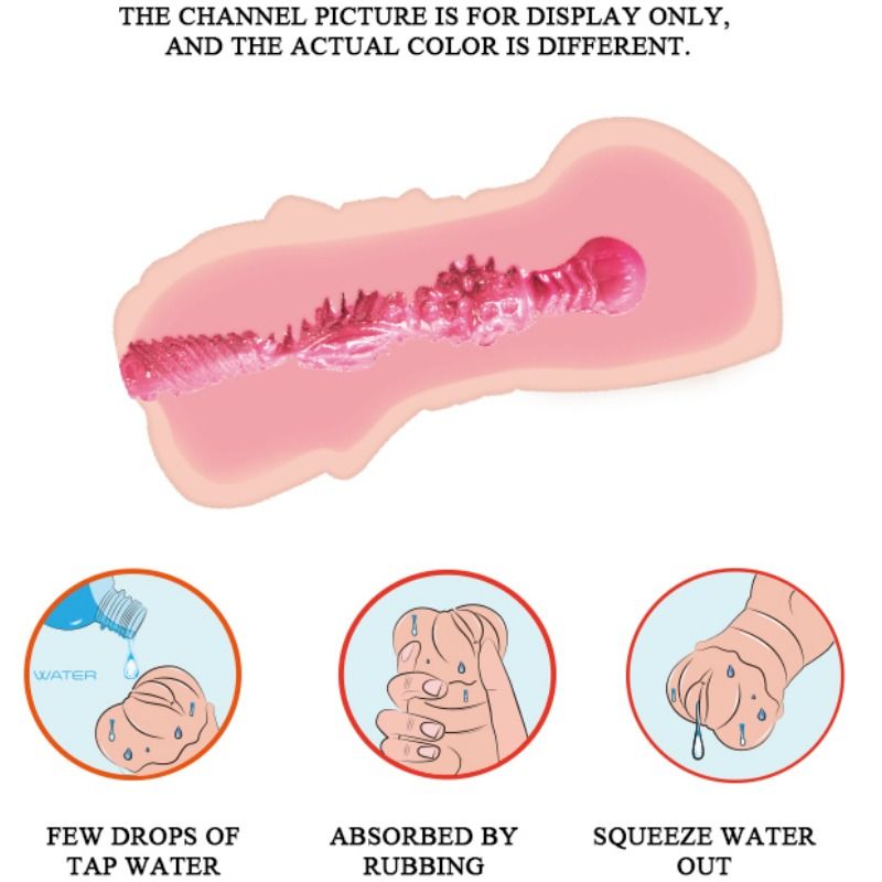 CRAZY BULL - MASTURBADOR WATER SKIN VAGINA COM BALAS VIBRATÓRIAS - Sex Shop Sexy