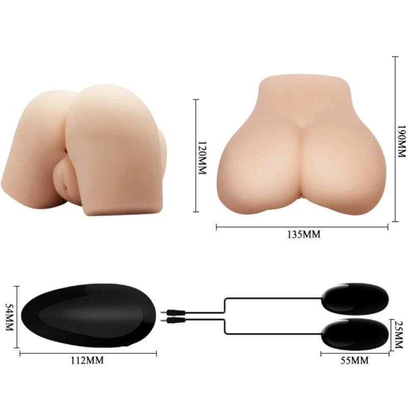 VAGINA E ÂNUS REALÍSTICOS COM VIBRAÇÃO POSIÇÃO 4 - Sex Shop Sexy