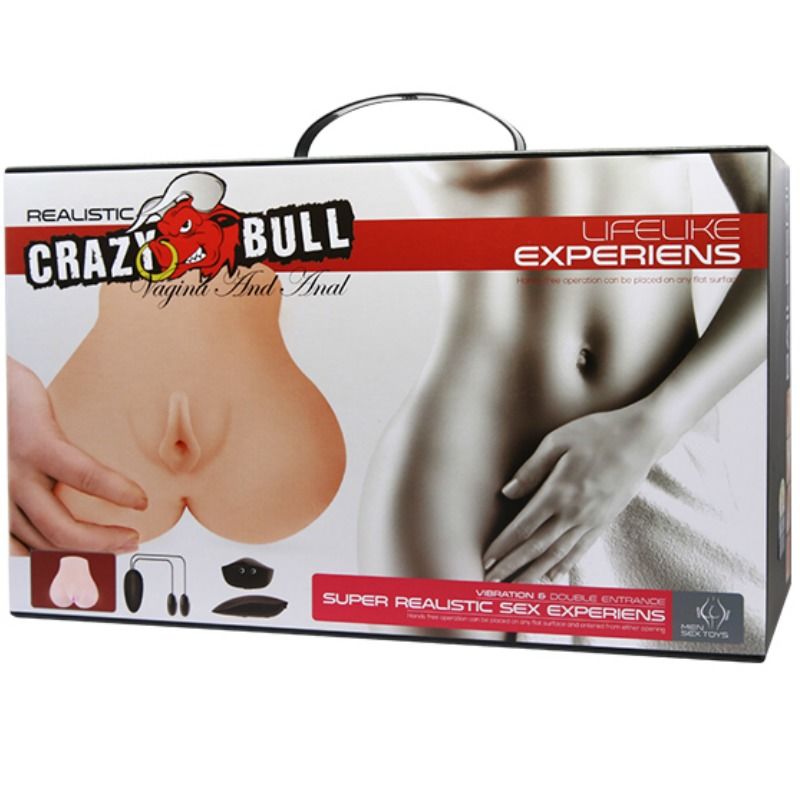 CRAZY BULL - VAGINA E ÂNUS REALISTAS COM VIBRAÇÃO POSIÇÃO 7 - Sex Shop Sexy