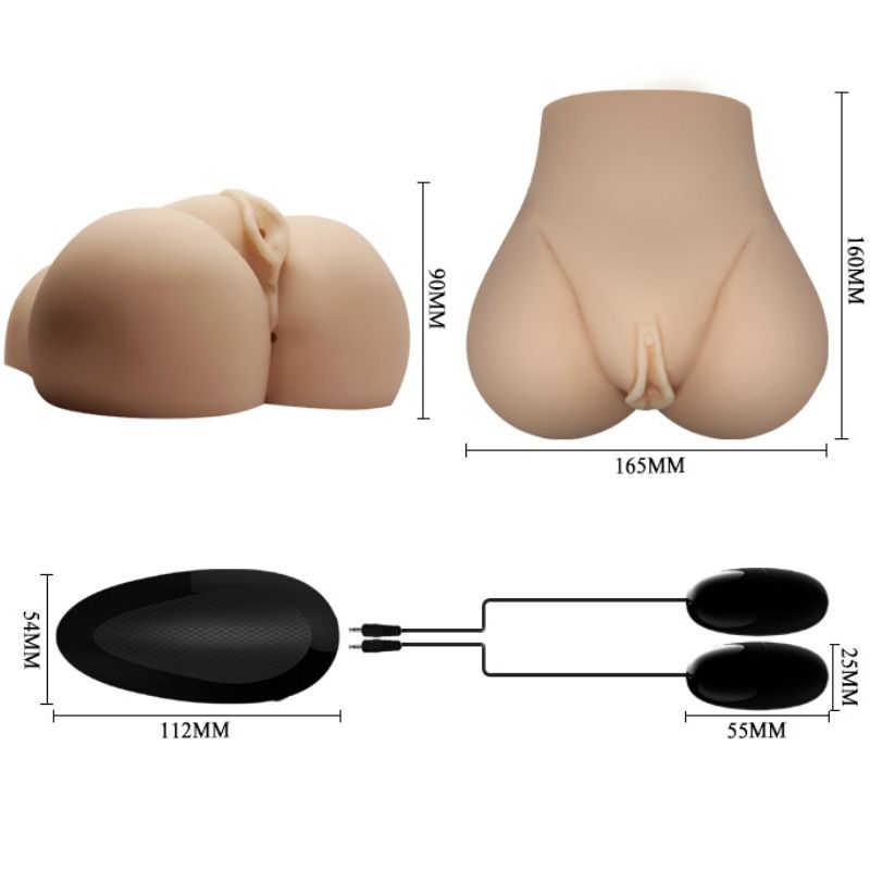 CRAZY BULL - VAGINA E ÂNUS REALISTAS COM VIBRAÇÃO POSIÇÃO 7 - Sex Shop Sexy