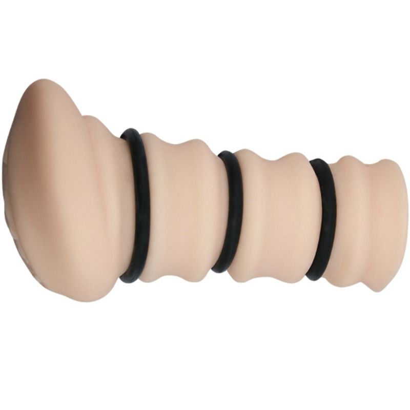 CRAZY BULL - MASTURBADOR COM ANÉIS MODELO VAGINA 2 - Sex Shop Sexy