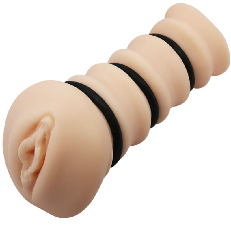 CRAZY BULL - MASTURBADOR COM ANÉIS MODELO VAGINA 2 - Sex Shop Sexy