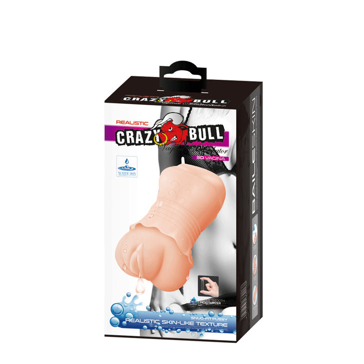 CRAZY BULL - MASTURBADOR WATER SKIN MODELO VAGINA 2 - Sex Shop Sexy