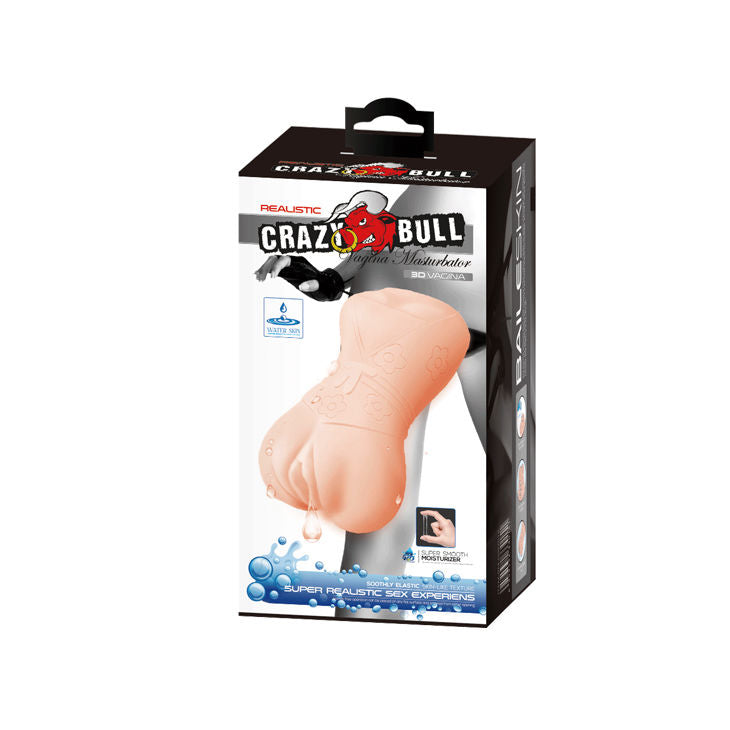CRAZY BULL - MASTURBADOR WATER SKIN MODELO VAGINA 4 - Sex Shop Sexy