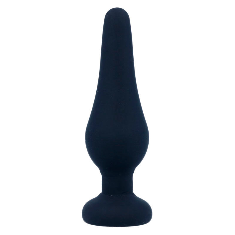 INTENSE - PLUG ANAL PIPO S EM SILICONE PRETO 9.8 CM - Sex Shop Sexy