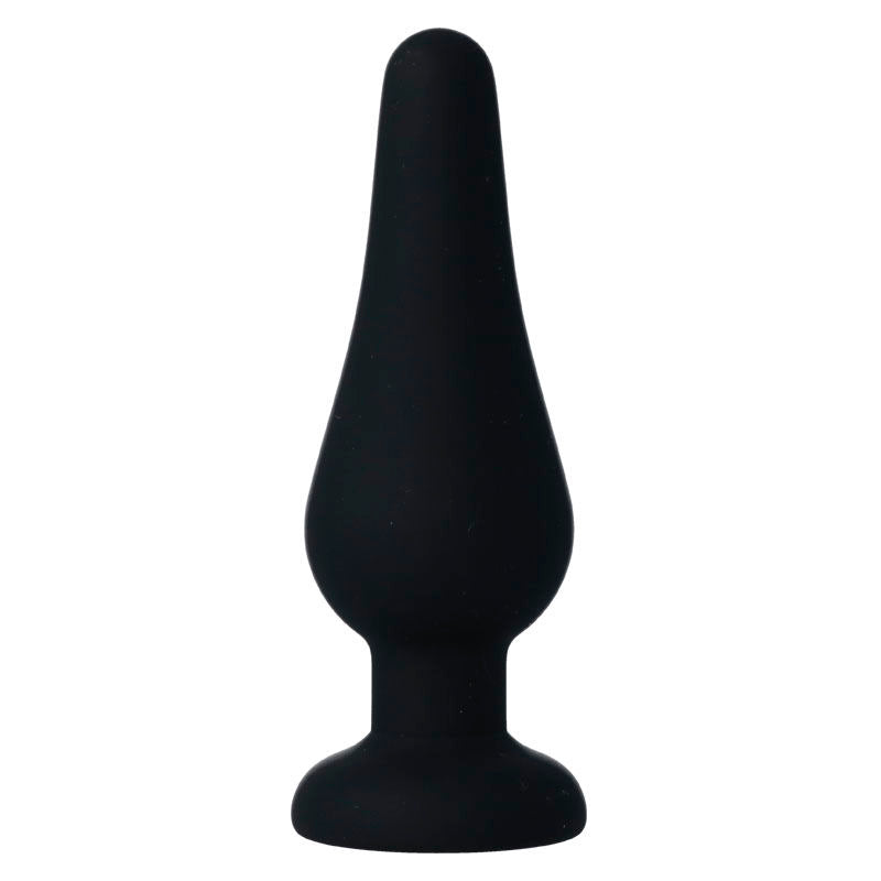 INTENSE - PLUG ANAL PIPO M EM SILICONE PRETO 11 CM - Sex Shop Sexy