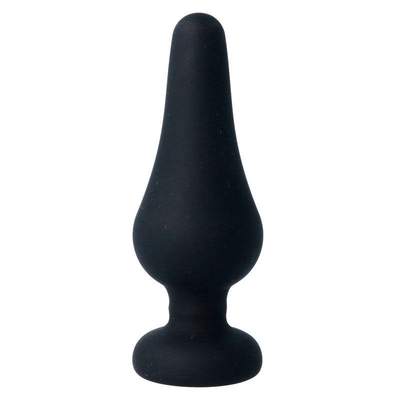INTENSE - PLUG ANAL PIPO L EM SILICONE PRETO 13 CM - Sex Shop Sexy