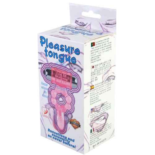 BAILE - ANÉL DE SILICONE 10 RITMOS LÍNGUA COM VIBRAÇÃO ROSA