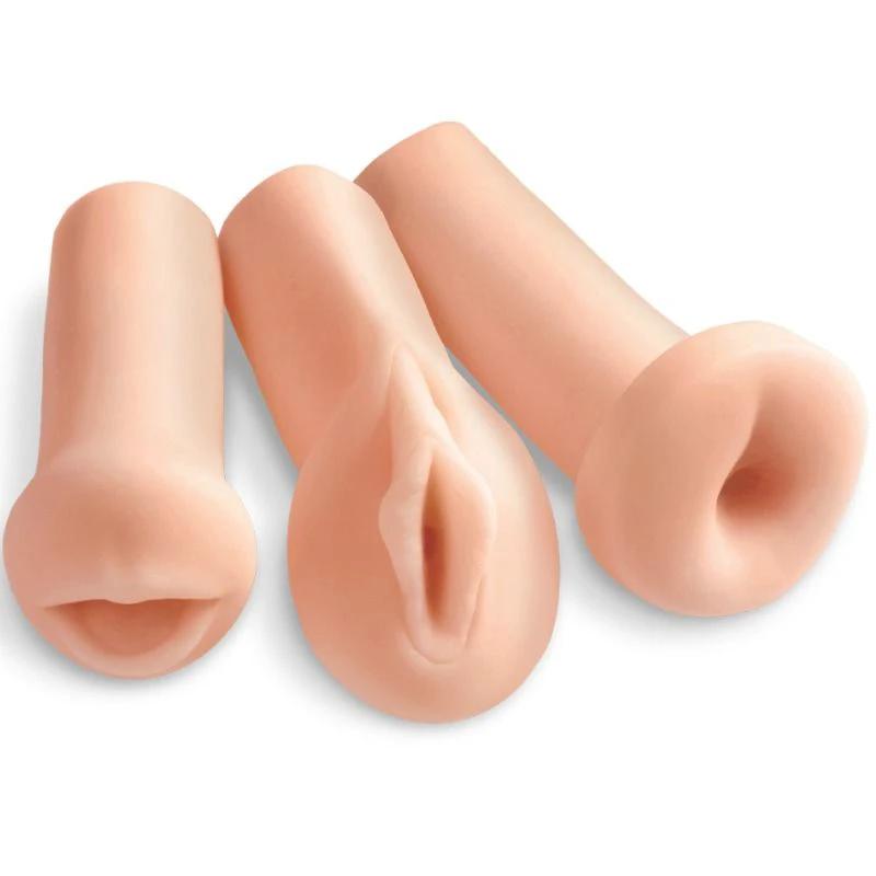 TODOS OS 3 FUROS KIT 3 MASTURBADORES - Sex Shop Sexy