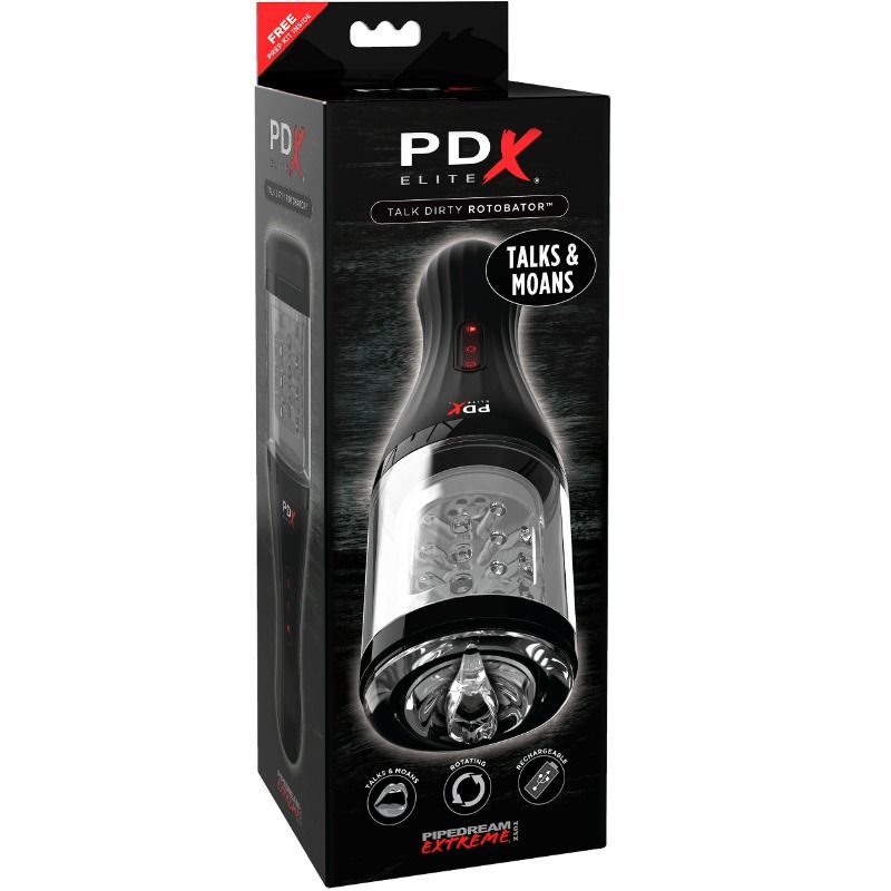 PDX ELITE - MASTURBADOR TALK DIRTY ROTOBATOR COM SOM - Sex Shop Sexy