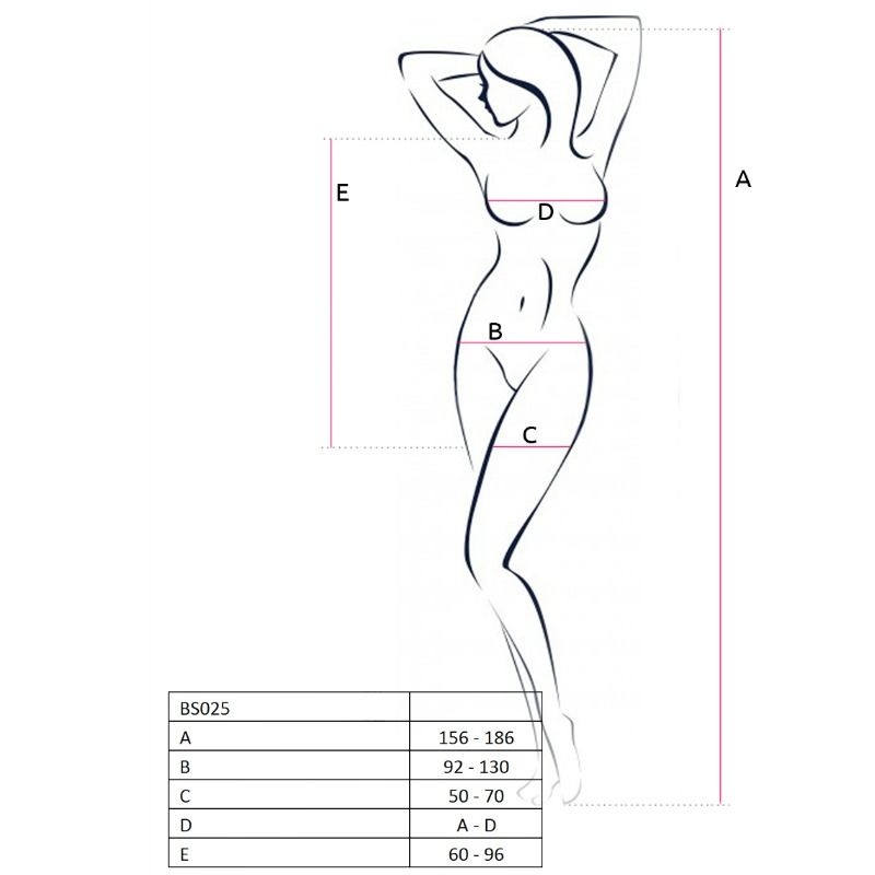 PASSION - BODYSTOCKING MULHER BS025 ESTILO VESTIDO PRETO TAMANHO ÚNICO - Sex Shop Sexy