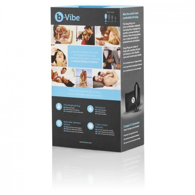 B-VIBE - SNUG PLUG ANAL 4 PRETO - Sex Shop Sexy