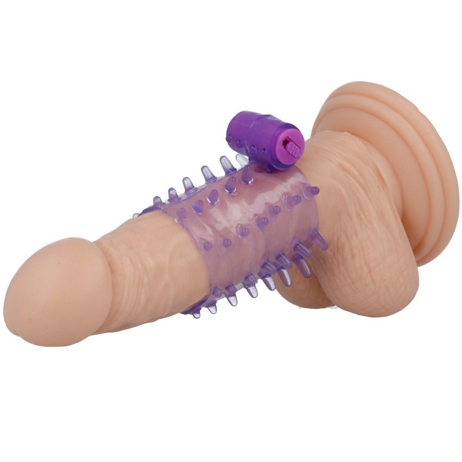 CASUAL LOVE - CAPA PARA PÊNIS COM VIBRADOR LILÁS - Sex Shop Sexy