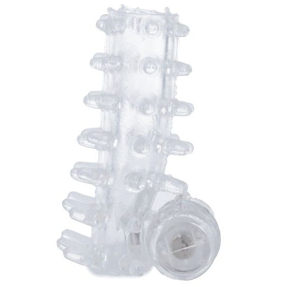 CASUAL LOVE - CAPA PARA PÊNIS COM VIBRADOR TRANSPARENTE - Sex Shop Sexy