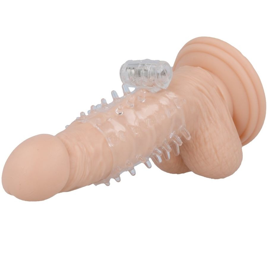 CASUAL LOVE - CAPA PARA PÊNIS COM VIBRADOR TRANSPARENTE - Sex Shop Sexy