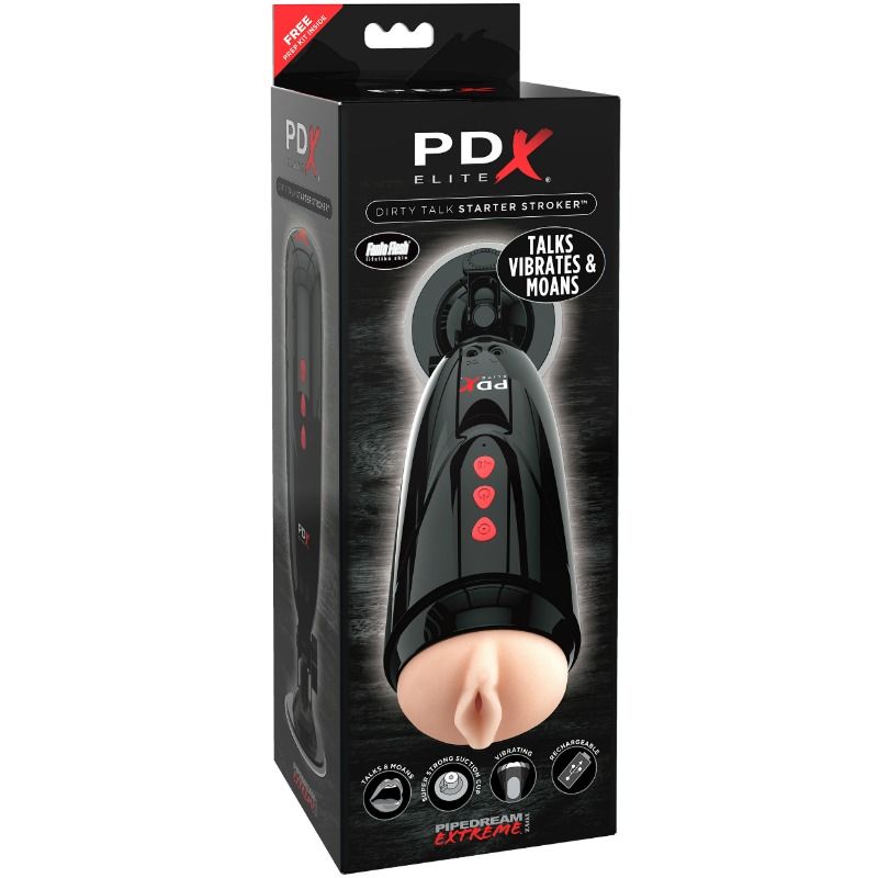 PDX ELITE - DIRTY TALK STARTER STROKER MASTURBADOR VAGINA - Sex Shop Sexy