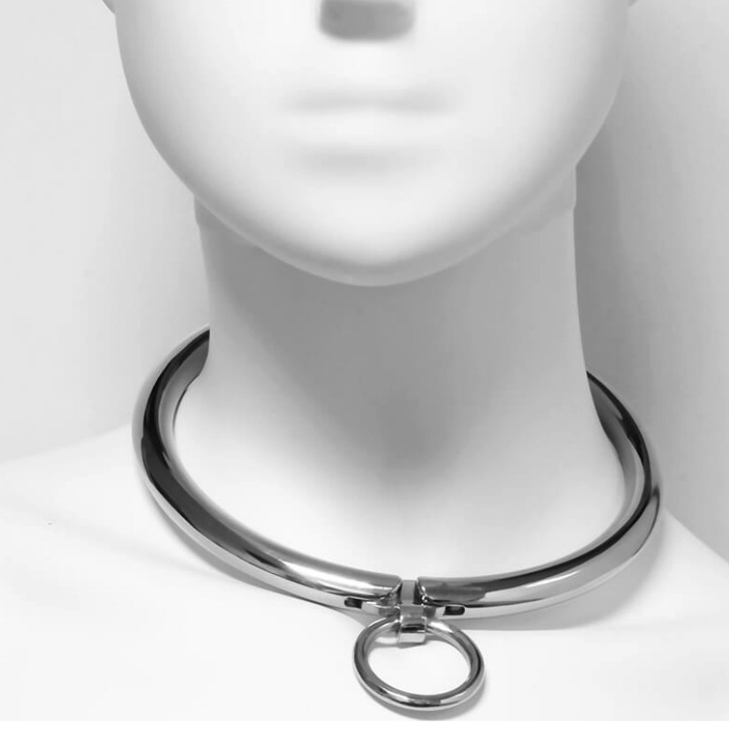 METAL HARD - COLAR METAL FECHO COM COMBINAÇÃO 12 CM - Sex Shop Sexy