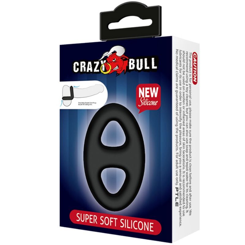 CRAZY BULL - ANEL DUPLO DE SILICONE SUPER MACIO - Sex Shop Sexy