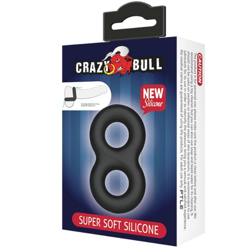 CRAZY BULL - ANEL DUPLO EM SILICONE MÉDICO - Sex Shop Sexy