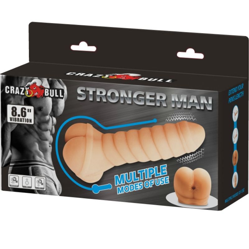CRAZY BULL - PÉNIS MULTIFUNÇÕES 21.8 CM - Sex Shop Sexy