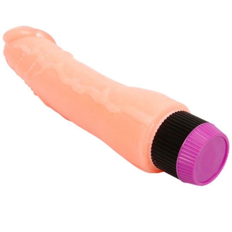 VIBRADOR REALÍSTICO FLEXÍVEL NATURAL 24 CM - Sex Shop Sexy