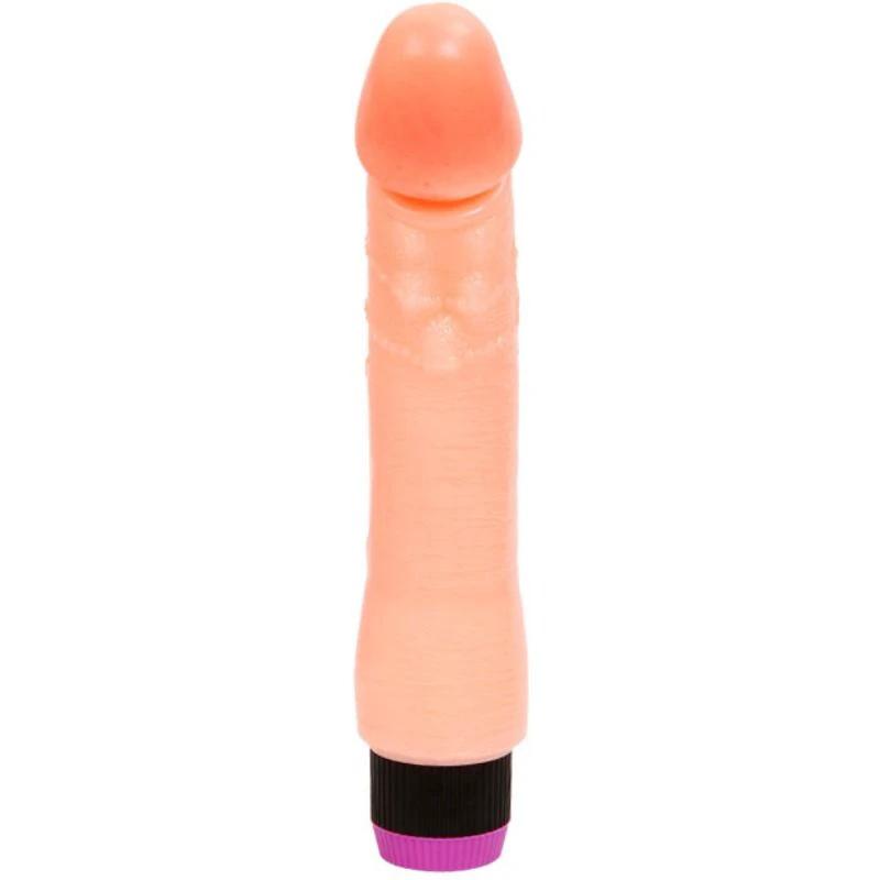 VIBRADOR REALÍSTICO FLEXÍVEL NATURAL 24 CM - Sex Shop Sexy