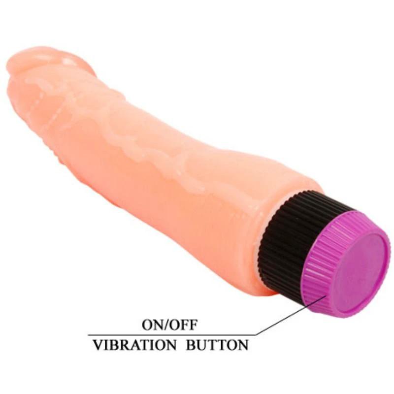 VIBRADOR REALÍSTICO FLEXÍVEL NATURAL 24 CM - Sex Shop Sexy