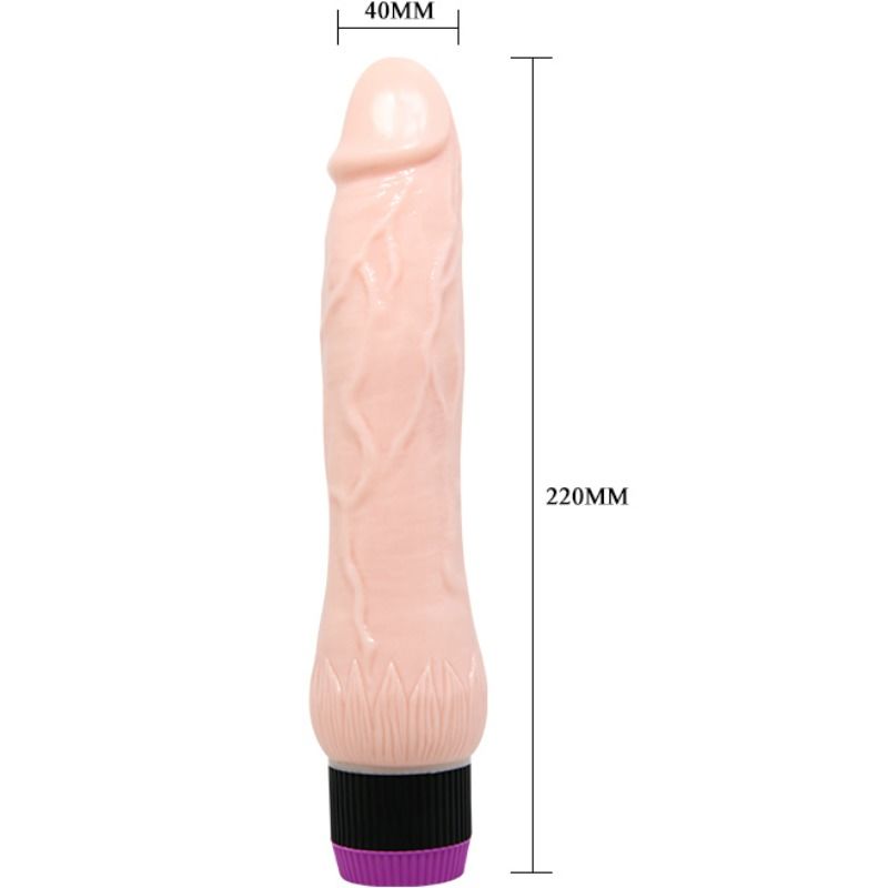 BAILE - ADOUR CLUB VIBRADOR REALISTA BASE LARGA 22 CM - Sex Shop Sexy