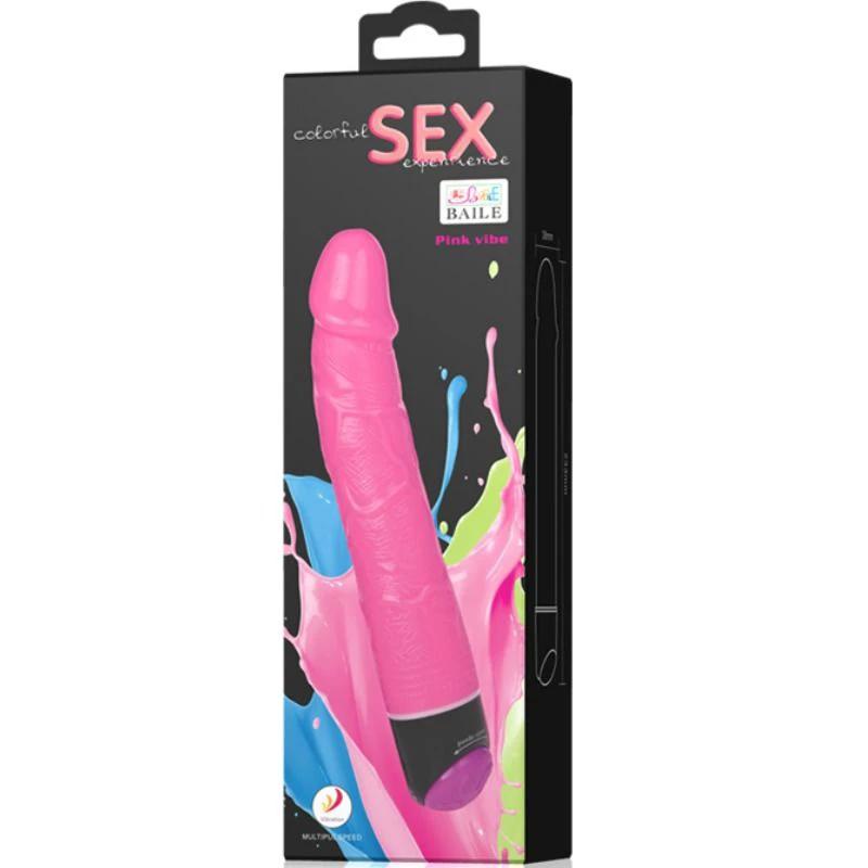 COLORIDO VIBRADOR SEXUAL REALÍSTICO - Sex Shop Sexy