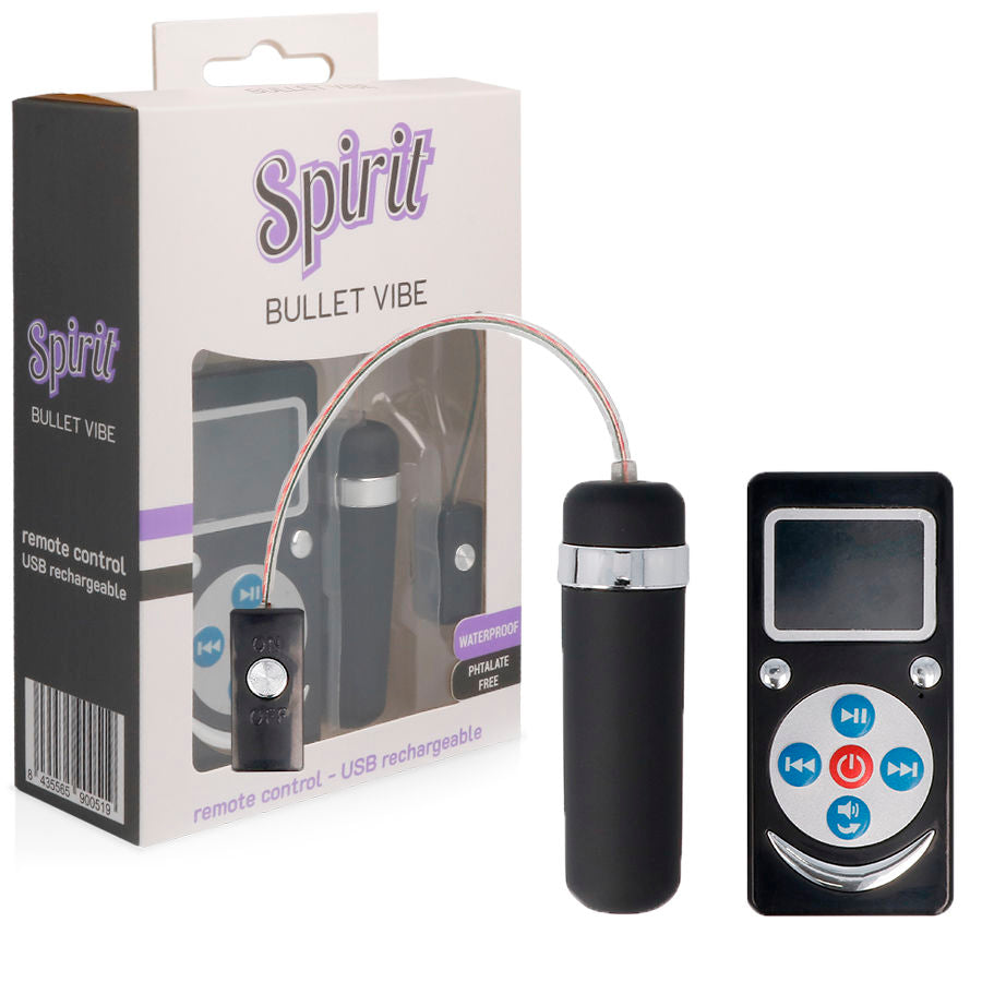 SPIRIT - BULLET VIBRADOR PREMIUM PRETO - Sex Shop Sexy