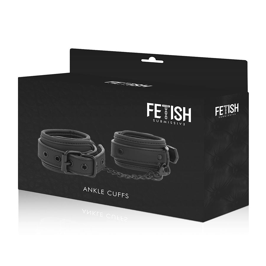 FETISH SUBMISSIVE - ALGEMAS TORNOZELOS COURO VEGANO COM FORRO NEOPRENO - Sex Shop Sexy